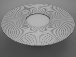 silver table 3D Model