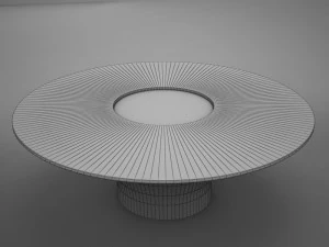 실버 테이블 3D 모델