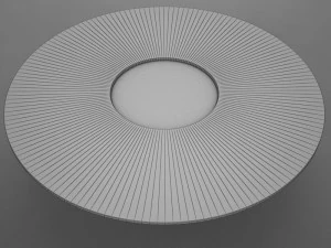 실버 테이블 3D 모델