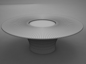 silver table 3D Model