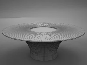 실버 테이블 3D 모델