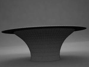 실버 테이블 3D 모델
