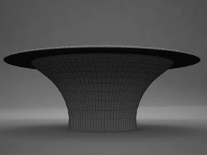 실버 테이블 3D 모델