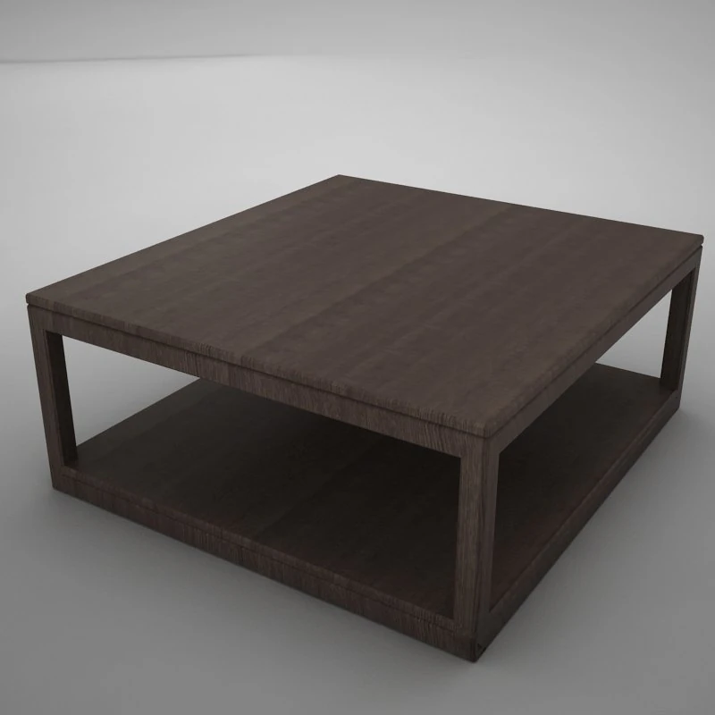 wood coffe table 3D Model .c4d .max .obj .3ds .fbx .stl .blend 