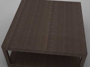 wood coffe table 3D 模型