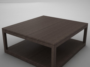 wood coffe table 3D 模型
