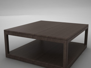 wood coffe table 3D 模型