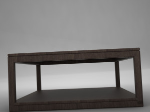 wood coffe table 3D 模型