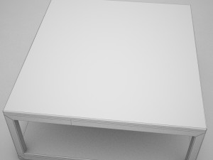 wood coffe table 3D 模型