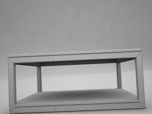 wood coffe table 3D 模型
