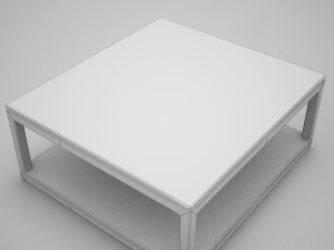 wood coffe table 3D 模型