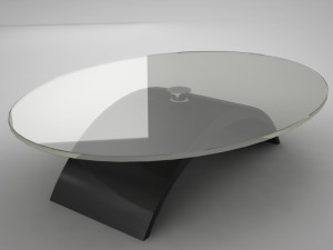 glass coffe table Modelo 3D