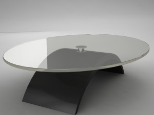 glass coffe table Modelo 3D
