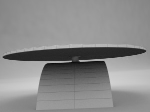 glass coffe table Modelo 3D