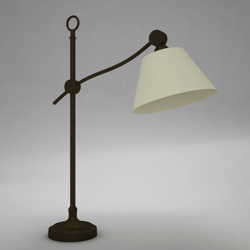lamp desk 3D Model .c4d .max .obj .3ds .fbx .stl .blend 