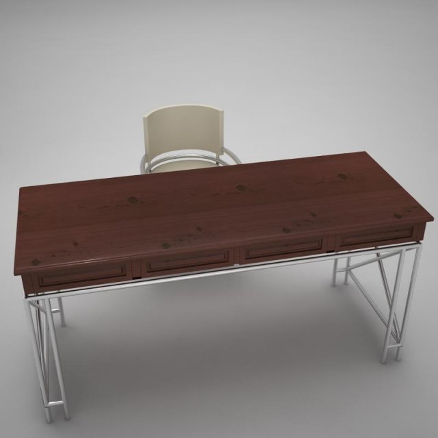 desk 3D-Modell .c4d .max .obj .3ds .fbx .stl .blend 