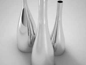 bottles scanline 3D Model