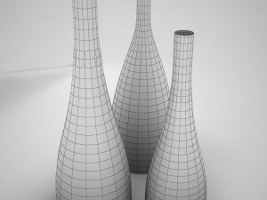bottles scanline Modelo 3D