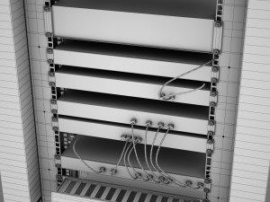 server room hd Modelo 3D