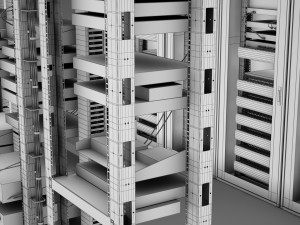server room hd Modelo 3D