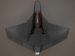 3d hd spaceship bomber model 3D 모델