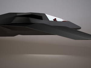 3d hd spaceship bomber model Model 3D
