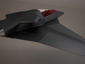3d hd spaceship bomber model Model 3D