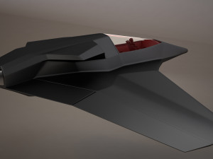 3d hd spaceship bomber model Model 3D