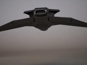 3d hd spaceship bomber model Model 3D