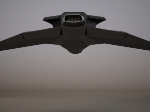 3d hd spaceship bomber model Model 3D