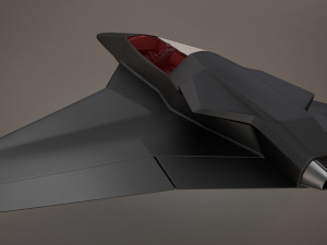 3d hd spaceship bomber model Model 3D