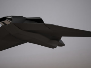 3d hd spaceship bomber model Model 3D