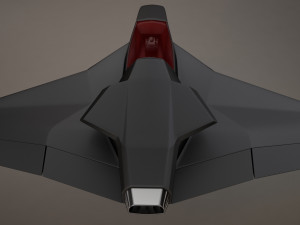3d hd spaceship bomber model Model 3D