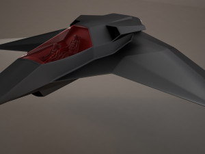 3d hd spaceship bomber model Model 3D