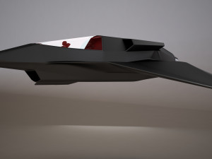 3d hd spaceship bomber model Model 3D