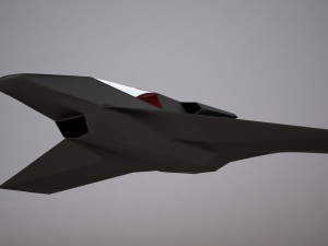 3d hd spaceship bomber model Model 3D