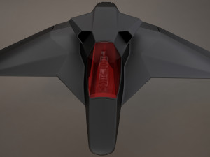 3d hd spaceship bomber model Model 3D