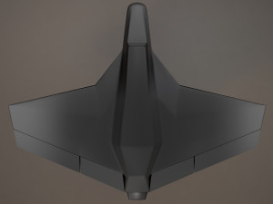 3d hd spaceship bomber model Model 3D