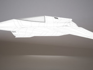 3d hd spaceship bomber model Model 3D