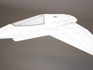 3d hd spaceship bomber model Model 3D