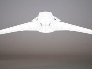 3d hd spaceship bomber model Model 3D