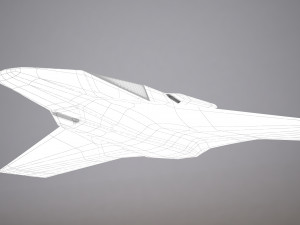 3d hd spaceship bomber model Model 3D