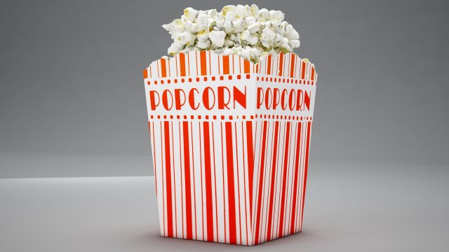 high def classic popcon box Modèle 3D .c4d .max .obj .3ds .fbx .stl .blend 
