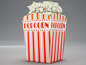 high def classic popcon box 3D 모델