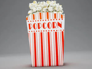high def classic popcon box 3D Model