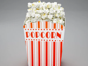 high def classic popcon box 3D Model