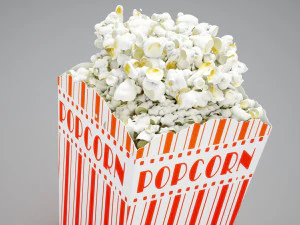 high def classic popcon box 3D Model
