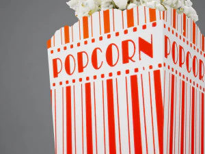 high def classic popcon box 3D Model
