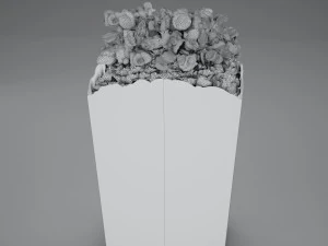 high def classic popcon box 3D Model
