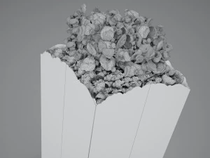 high def classic popcon box 3D Model